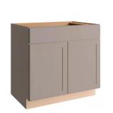 Courtland 36x24 Shaker Cabinet, Sterling Gray