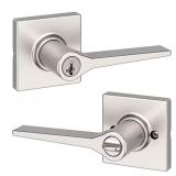 Hollis Satin Nickel Keyed Entry Lever SmartKey