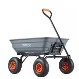 4 cu. ft. Dump Cart with Steel Frame Wagon