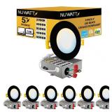 4 in. Black Trim IC LED Recessed Kit (6-pack)