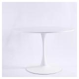 42.12 in Round White Wood Top Table (Seats 5)
