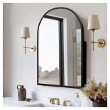 Lirago Arched Cabinet Black (29.5x39.4)