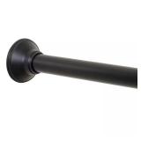 Never Rust Adjustable Shower Rod, Matte Black