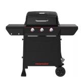 Megamaster 3-Burner Propane Grill Black