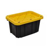 (3) 7 Gal Tough Storage Tote w/ Yellow Lid