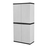 HDX Premium One 35 in. Cabinet, 4-Shelf Grey