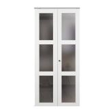 36x80 3 Lite Bi-Fold Door with Hardware
