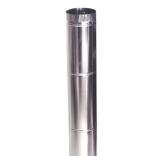 10 in. x 5 ft. Beaded Metal Duct Pipe
