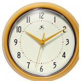Infinity Clock Retro 9" Saffron Yellow