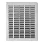 20 in. x 25 in. Steel Return Air Grille White