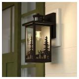 VAXCEL Acadia 12.25" Matte Black Wall Light