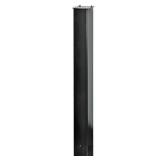 Galvanized Steel Mailbox Post (Black)
