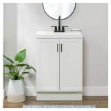Glacier Bay Penlee Bath Vanity White Top