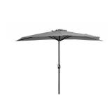 Fiji 9 ft Outdoor Patio Half-Round Umbrella