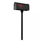 Elite Black Mailbox and Post Kit Mailbox