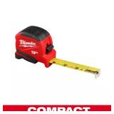 16 ft Compact Tape Measure with Fractions