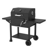 Oakford 24-Heavy Duty Charcoal Grill Black