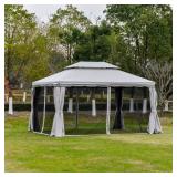 Light Grey Patio Gazebo Canopy (10x13)