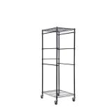 Steel Wire Tote Rack 27 Gal., Black 22x69x28.5