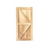 80" - 84" 5in1 Pine Wood Barn Door Kit