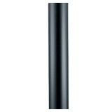 Outdoor 7 ft Matte Black Aluminum Post