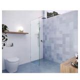 Vela Frameless Shower Door Chrome