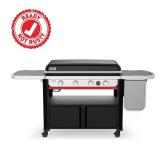 Slate LP Gas 36 in. Flat Top Grill Black