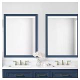 Mayfield 28x36 Vanity Mirror, Grayish Blue