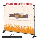 VEVOR Backdrop Stand 8x8 ft, adjustable, carry ba