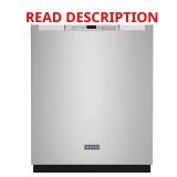 (Damaged Back Side) Maytag 24" Stainless Dishwash