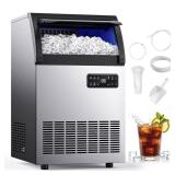 19" 200 lb/24H Ice Maker, Stainless, NSF