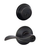 Schlage Aged Bronze Door Knob & Deadbolt