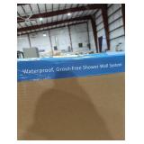 Waterproof, Grout-Free Shower Wall System