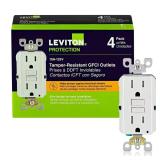 Leviton 15A 125V GFCI Duplex (4) GFTR1-4W