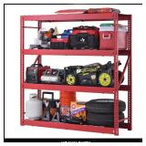Industrial Steel Shelving Red (77W x 78H)