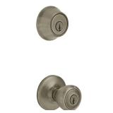 Tylo Antique Brass Door Knob & Deadbolt