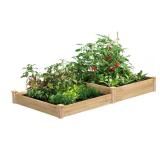 Cedar Raised Garden Bed, 4x8x10.5 in