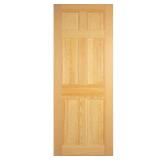 28x80 R-Hand 6-Panel Solid Core Pine Door