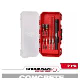 Carbide Hammer Drill Concrete Screw Kit (7-Pc)