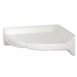 8.5-in Ceramic Wall Corner Shelf, White