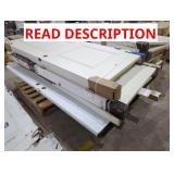 (6) Framed Doors Skid Lot, Different Sizes & Type