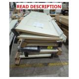 Skid Lot of Doors, (6) Framed Doors, Different Si