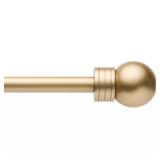 (4) Modern Sphere 36x72 Matte Gold Curtain Rod