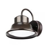 Bronze Dusk-to-Dawn LED Wall Light, 1000 lm