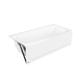 Mauicast 60" Left Drain Bathtub White