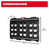 20 in. x 30.75 in. Wall Plate in Black