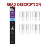 Feit 32W Eq 4 ft LED Tube T8 T12 10-Pack Bonus 36