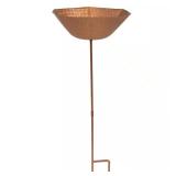 Staked Metal Bird Bath with UV-Res Copper-34"