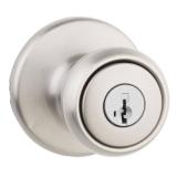 Tylo Satin Nickel Entry Door Knob, SmartKey