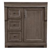Naples 30"W Bath Vanity Cabinet Grey
